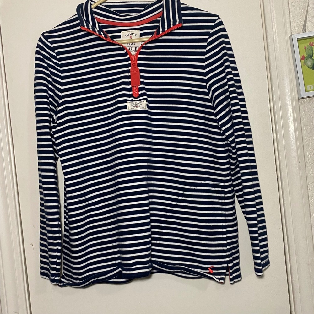 Joules Premium Grade Striped Pullover Shirt Women's Long Sleeve Top